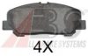 A.B.S. 37785 OE Brake Pad Set, disc brake